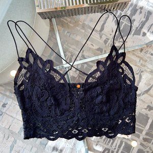 Free People Adella Bralette - Black Size L
